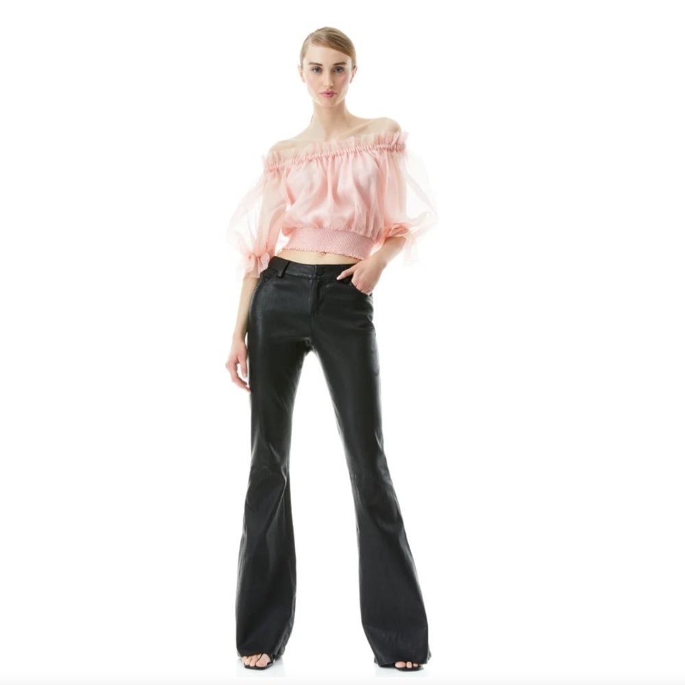 NWT - BRENT HIGH WAISTED LEATHER PANT - SZ 2